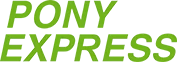 Логотип логистической компании PONY EXPRESS.