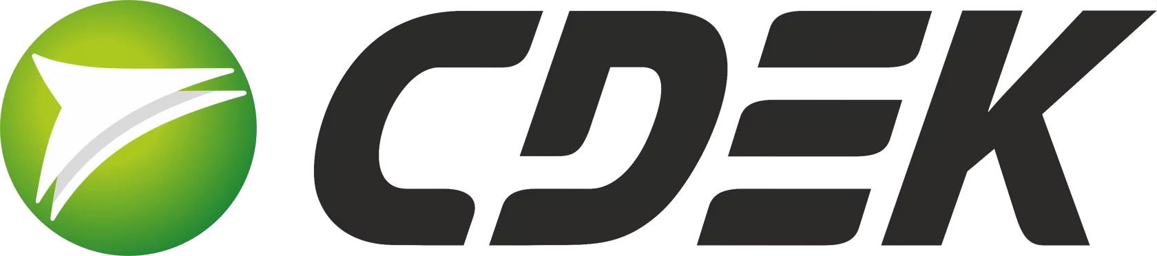 Логотип курьерской службы CDEK.